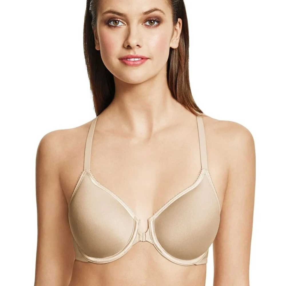 Wacoal 853292 Basic Beauty Front Close Convertible T-Shirt Bra Beige 38DDD